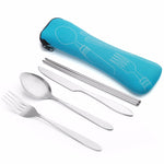 4 Pcs/Set Stainless Steel Fork Spoon